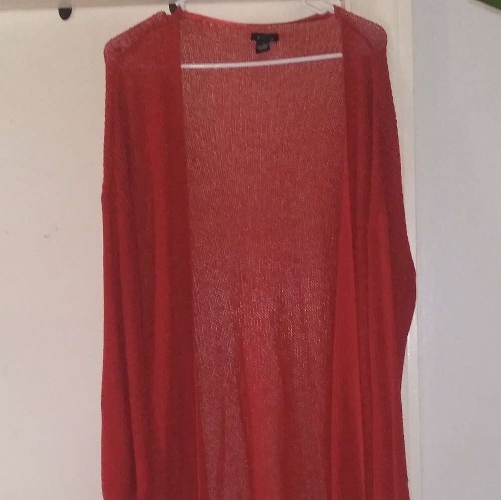 Orange long shawl